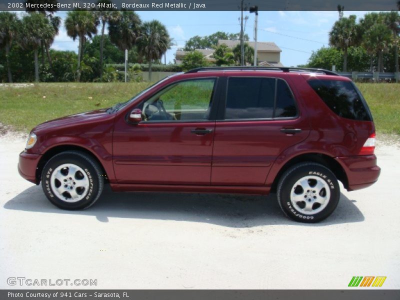 Bordeaux Red Metallic / Java 2002 Mercedes-Benz ML 320 4Matic