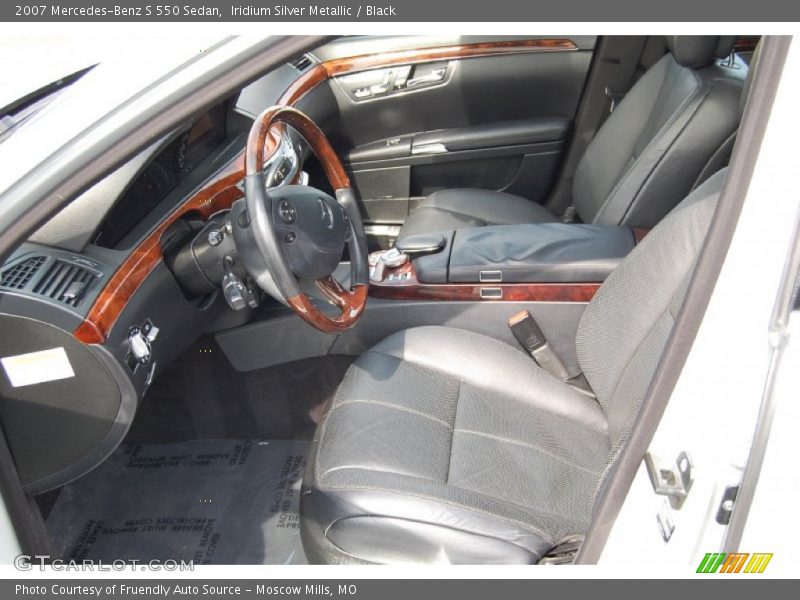 Iridium Silver Metallic / Black 2007 Mercedes-Benz S 550 Sedan