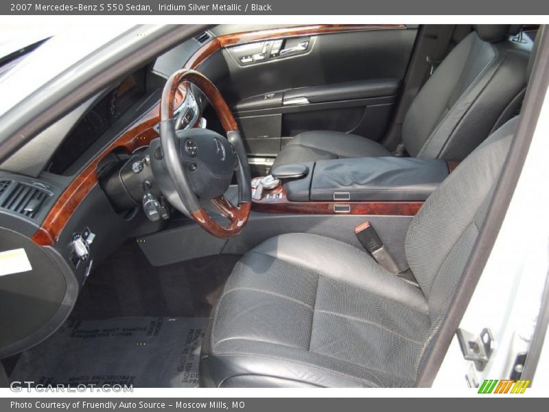 Iridium Silver Metallic / Black 2007 Mercedes-Benz S 550 Sedan