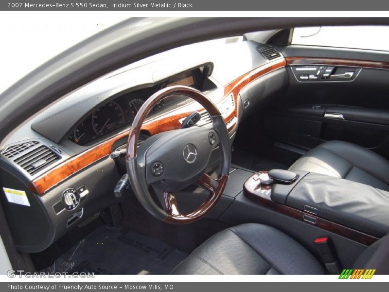 Iridium Silver Metallic / Black 2007 Mercedes-Benz S 550 Sedan