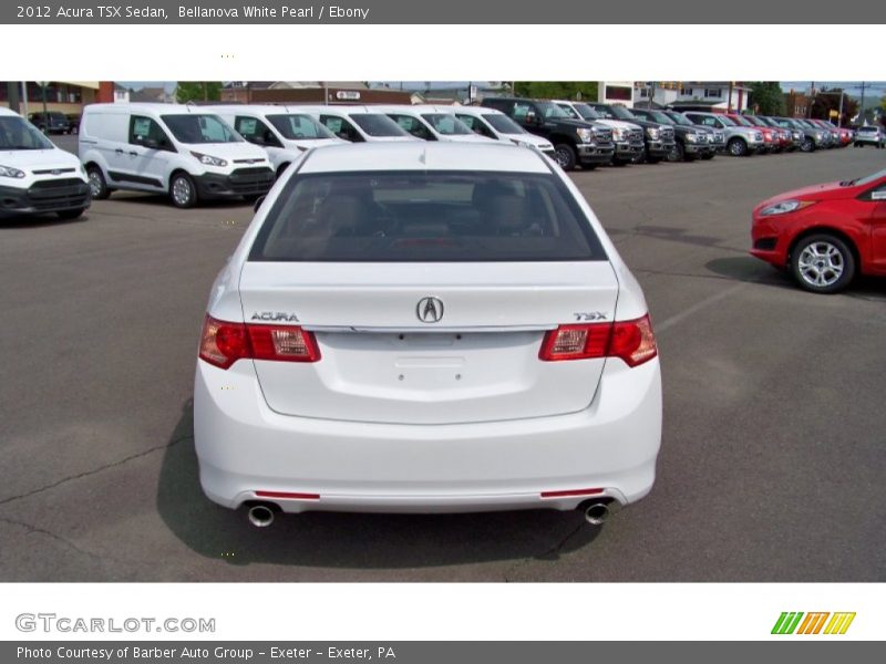Bellanova White Pearl / Ebony 2012 Acura TSX Sedan