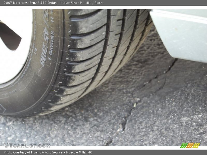 Iridium Silver Metallic / Black 2007 Mercedes-Benz S 550 Sedan