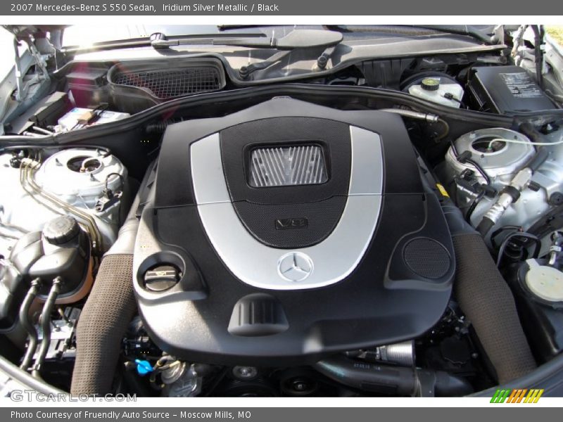 Iridium Silver Metallic / Black 2007 Mercedes-Benz S 550 Sedan