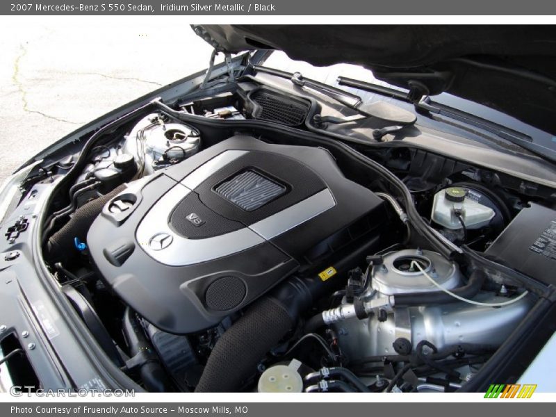 Iridium Silver Metallic / Black 2007 Mercedes-Benz S 550 Sedan