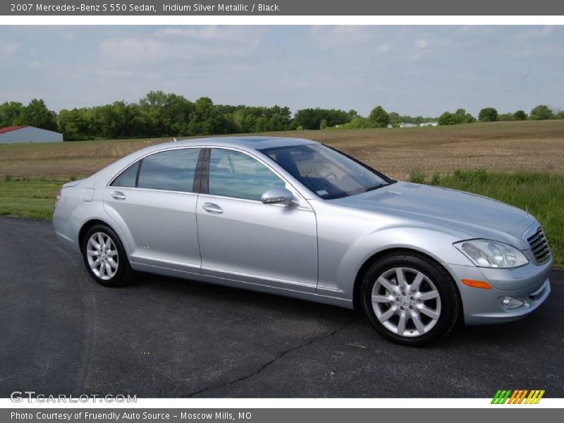Iridium Silver Metallic / Black 2007 Mercedes-Benz S 550 Sedan