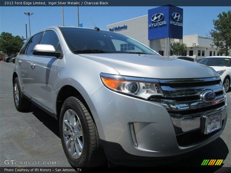 Ingot Silver Metallic / Charcoal Black 2013 Ford Edge Limited