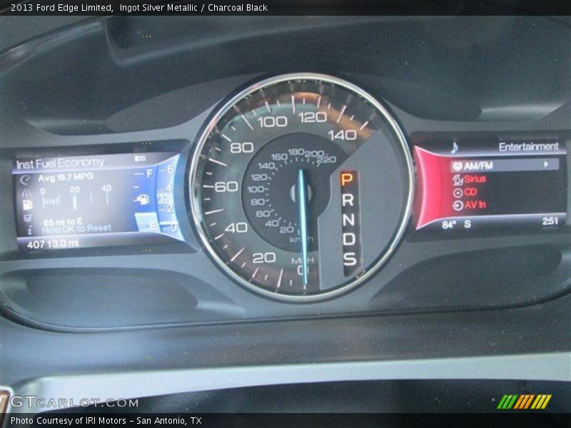 Ingot Silver Metallic / Charcoal Black 2013 Ford Edge Limited