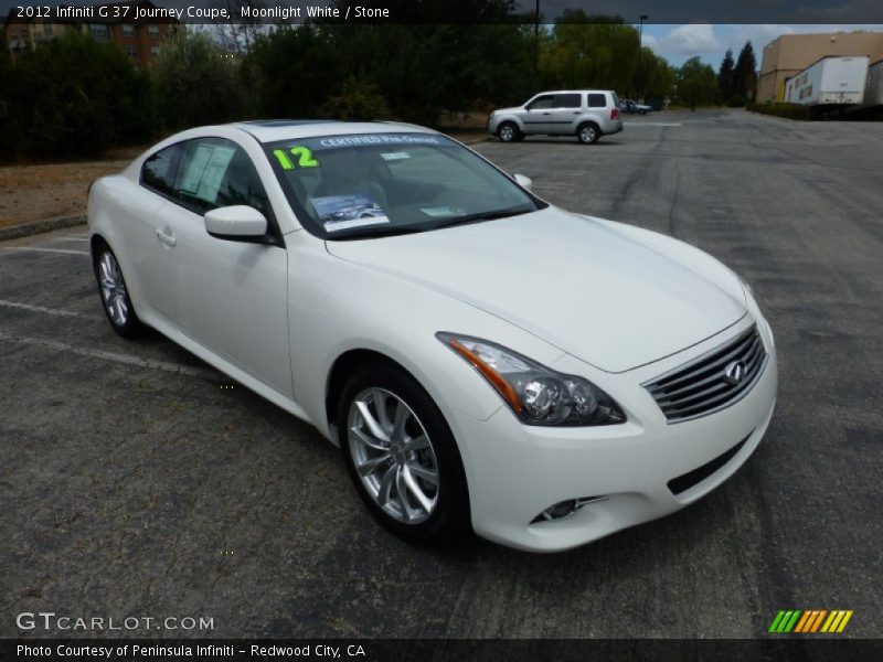 Moonlight White / Stone 2012 Infiniti G 37 Journey Coupe