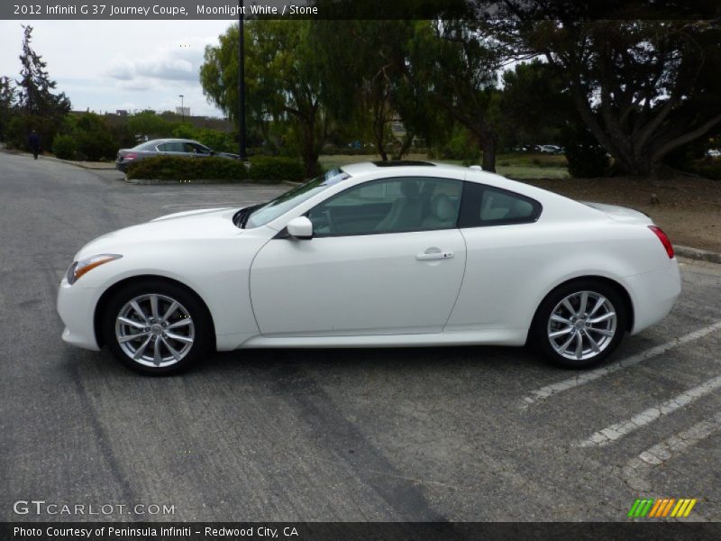 Moonlight White / Stone 2012 Infiniti G 37 Journey Coupe