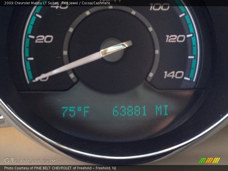 Red Jewel / Cocoa/Cashmere 2009 Chevrolet Malibu LT Sedan