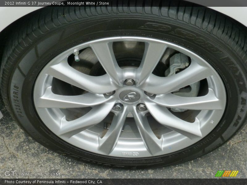 Moonlight White / Stone 2012 Infiniti G 37 Journey Coupe