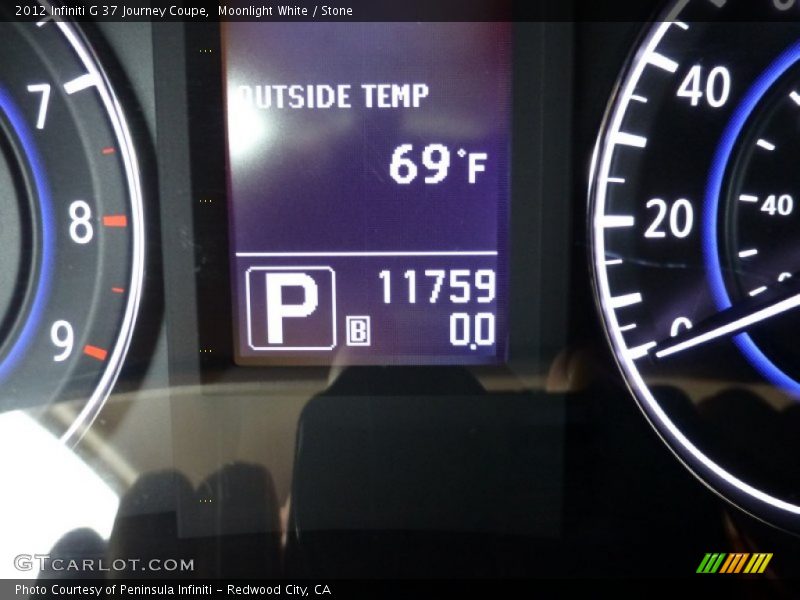 Moonlight White / Stone 2012 Infiniti G 37 Journey Coupe