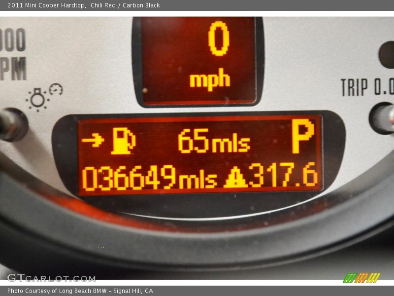 Chili Red / Carbon Black 2011 Mini Cooper Hardtop