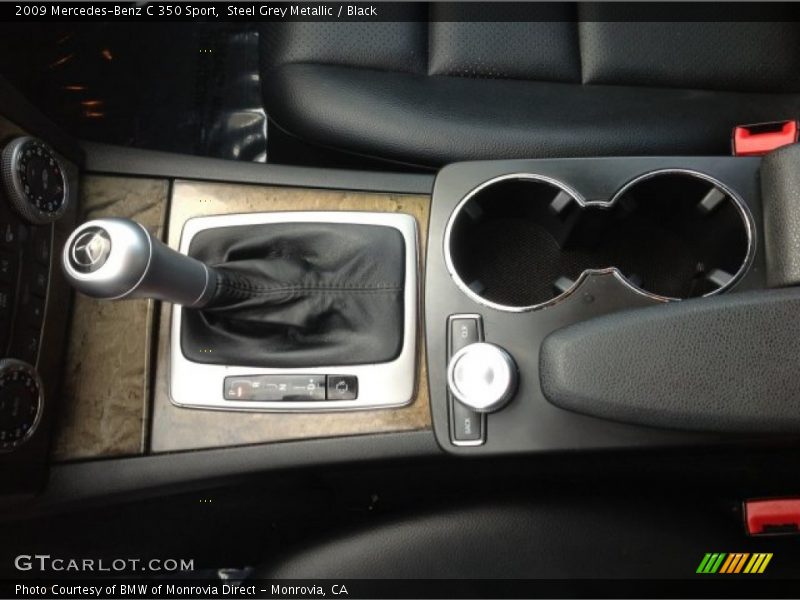 Steel Grey Metallic / Black 2009 Mercedes-Benz C 350 Sport