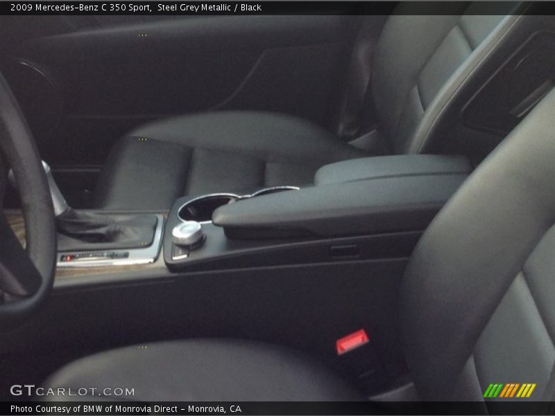 Steel Grey Metallic / Black 2009 Mercedes-Benz C 350 Sport