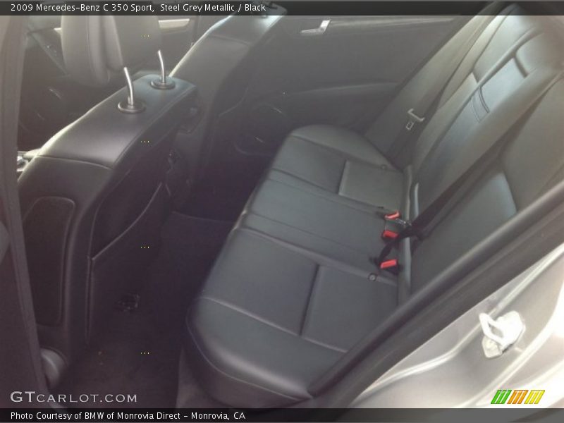 Steel Grey Metallic / Black 2009 Mercedes-Benz C 350 Sport