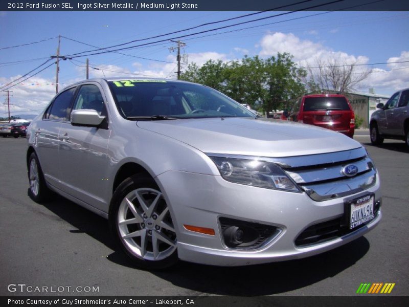 Ingot Silver Metallic / Medium Light Stone 2012 Ford Fusion SEL