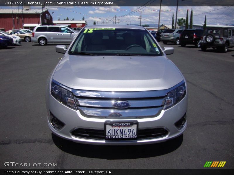 Ingot Silver Metallic / Medium Light Stone 2012 Ford Fusion SEL