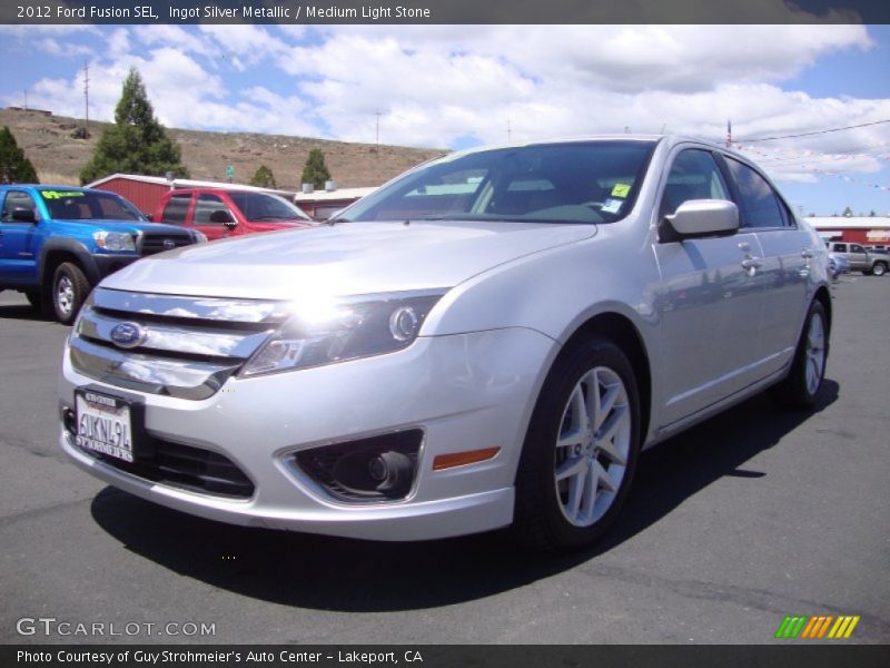 Ingot Silver Metallic / Medium Light Stone 2012 Ford Fusion SEL