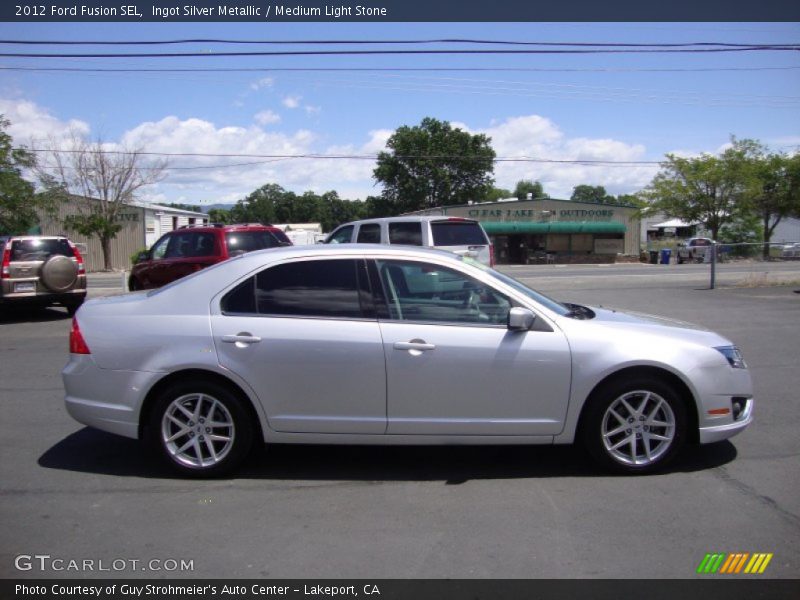 Ingot Silver Metallic / Medium Light Stone 2012 Ford Fusion SEL