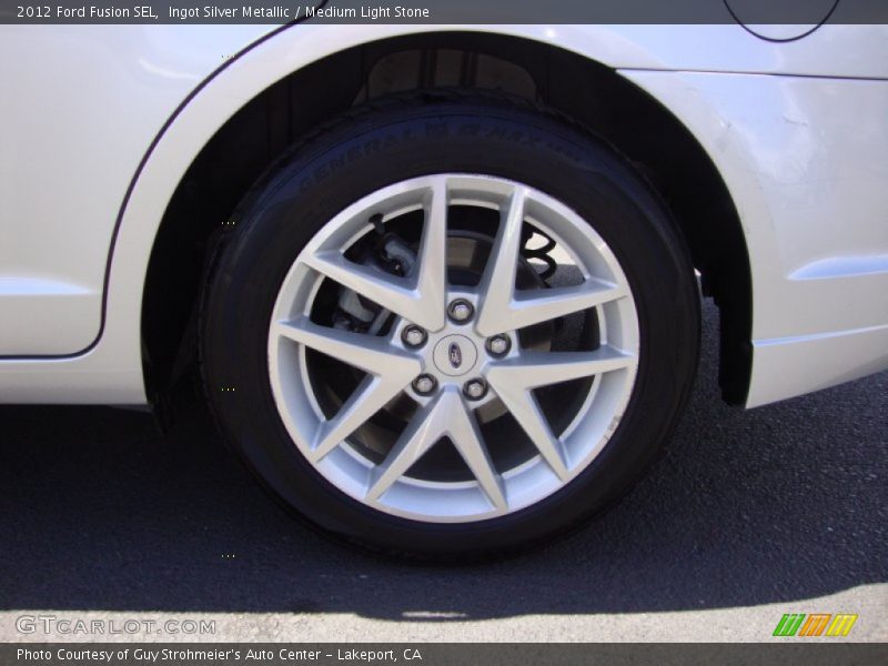 Ingot Silver Metallic / Medium Light Stone 2012 Ford Fusion SEL