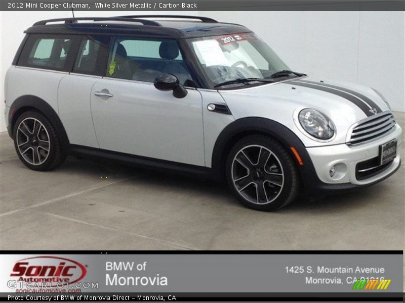 White Silver Metallic / Carbon Black 2012 Mini Cooper Clubman