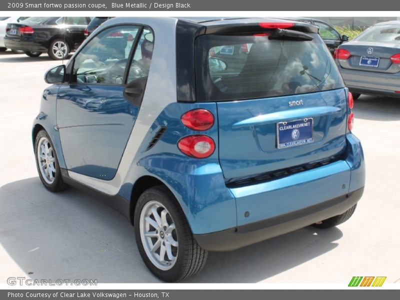 Blue Metallic / Design Black 2009 Smart fortwo passion coupe