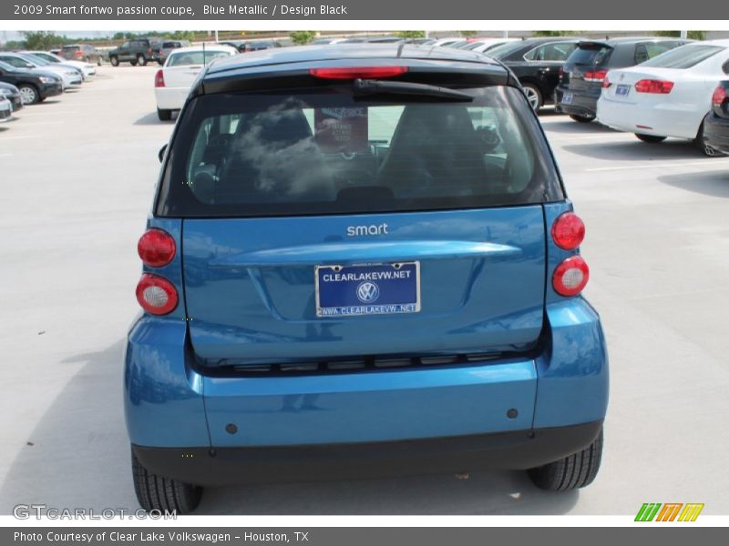 Blue Metallic / Design Black 2009 Smart fortwo passion coupe