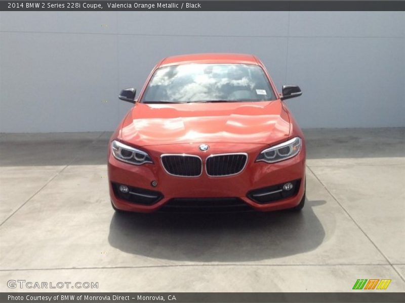 Valencia Orange Metallic / Black 2014 BMW 2 Series 228i Coupe
