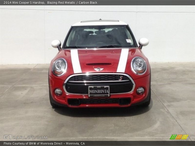 Blazing Red Metallic / Carbon Black 2014 Mini Cooper S Hardtop