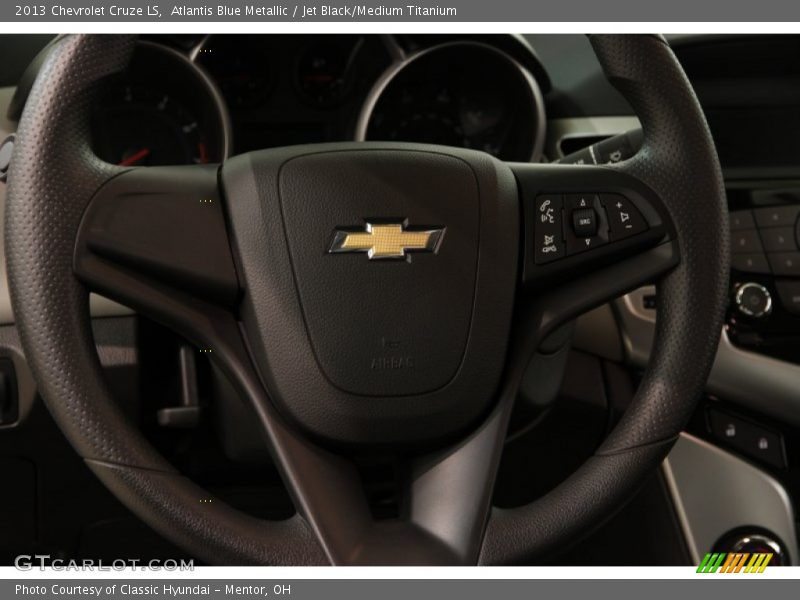 Atlantis Blue Metallic / Jet Black/Medium Titanium 2013 Chevrolet Cruze LS