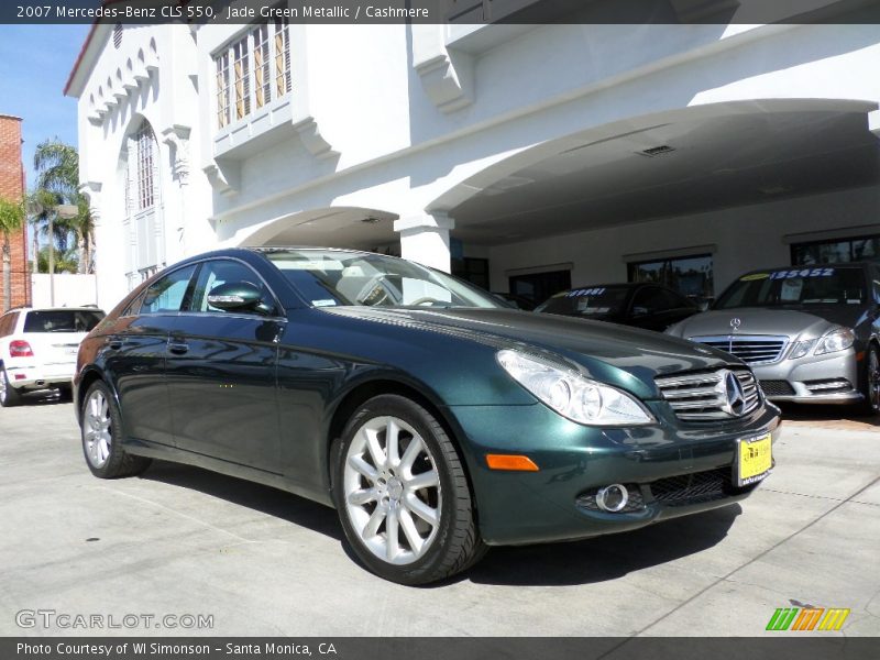 Jade Green Metallic / Cashmere 2007 Mercedes-Benz CLS 550