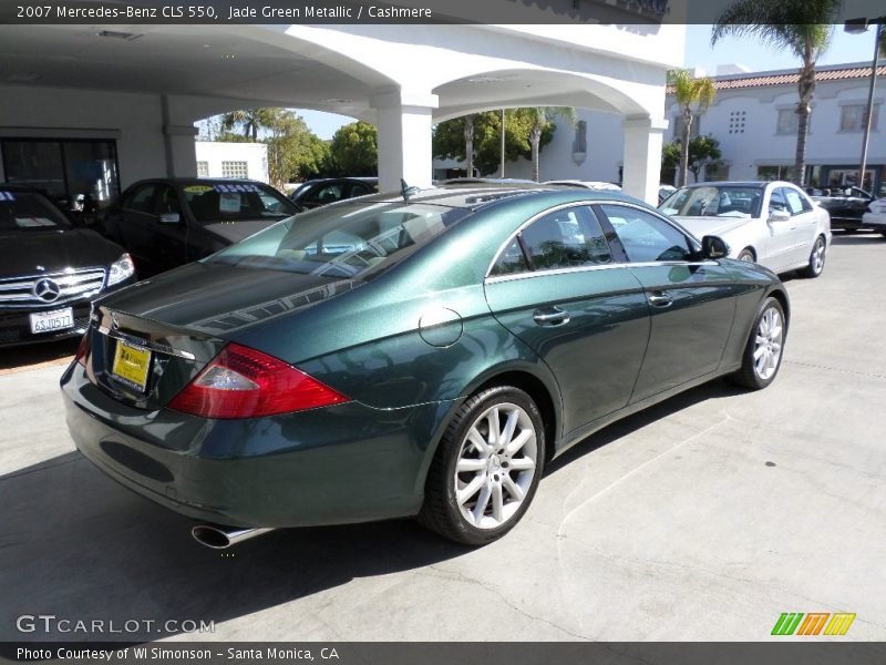Jade Green Metallic / Cashmere 2007 Mercedes-Benz CLS 550