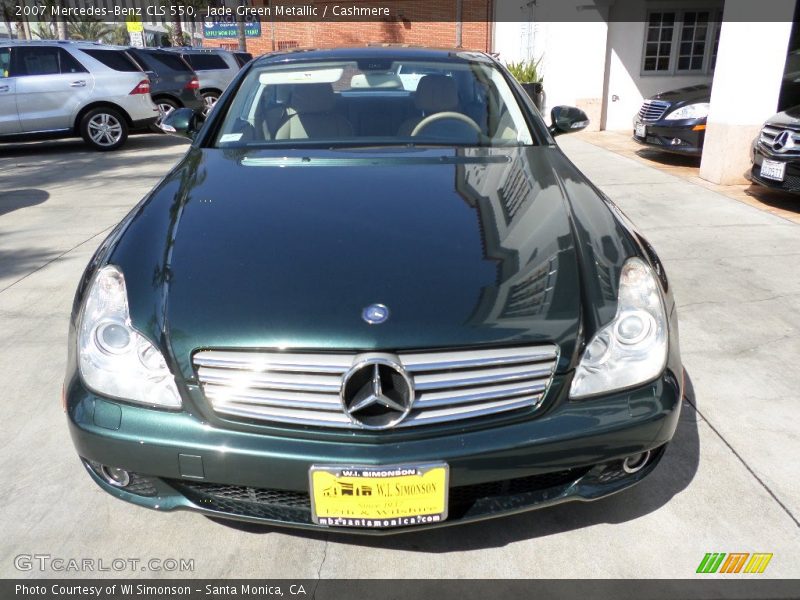 Jade Green Metallic / Cashmere 2007 Mercedes-Benz CLS 550