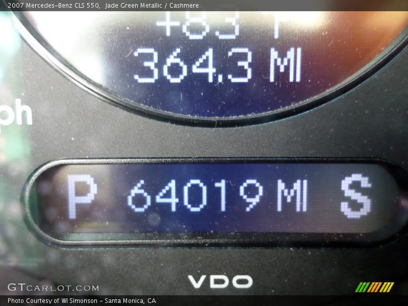 Jade Green Metallic / Cashmere 2007 Mercedes-Benz CLS 550