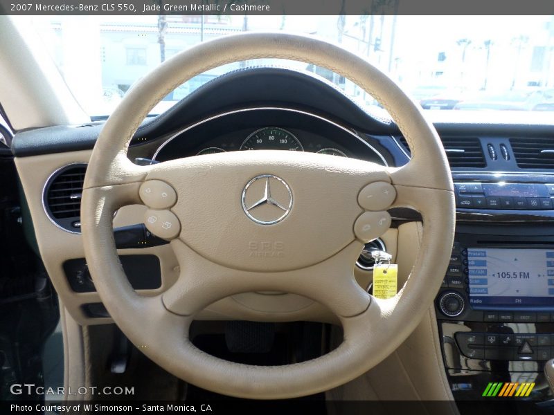 Jade Green Metallic / Cashmere 2007 Mercedes-Benz CLS 550