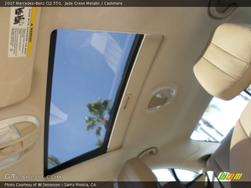 Jade Green Metallic / Cashmere 2007 Mercedes-Benz CLS 550