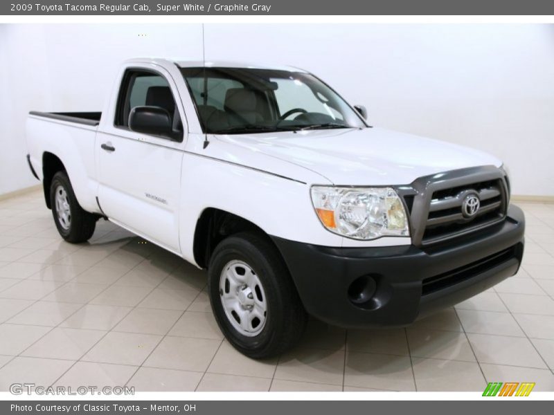 Super White / Graphite Gray 2009 Toyota Tacoma Regular Cab