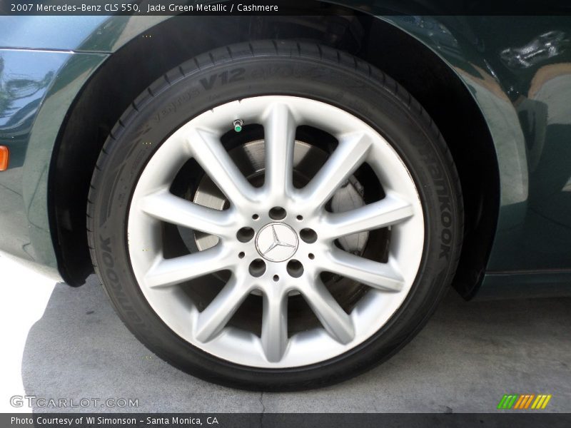 Jade Green Metallic / Cashmere 2007 Mercedes-Benz CLS 550