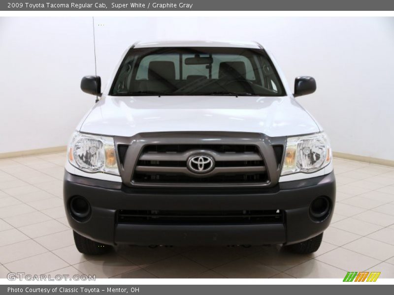 Super White / Graphite Gray 2009 Toyota Tacoma Regular Cab