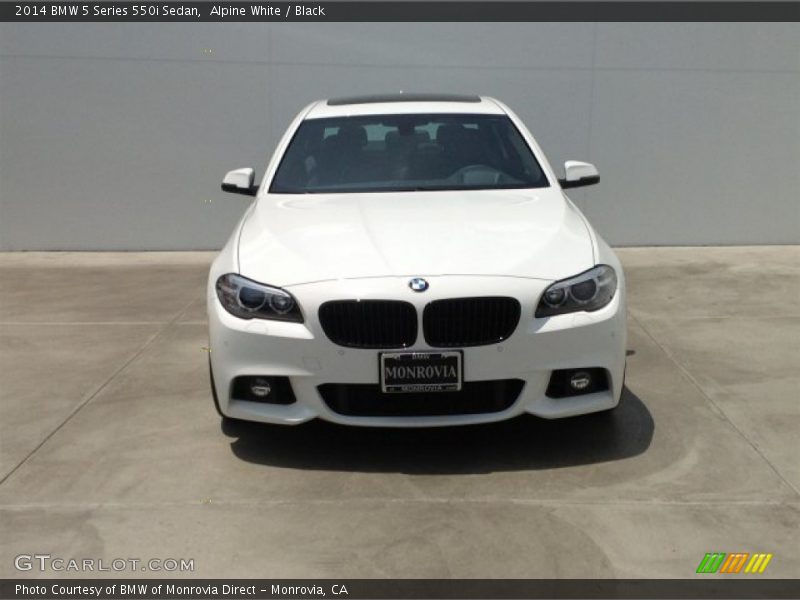 Alpine White / Black 2014 BMW 5 Series 550i Sedan