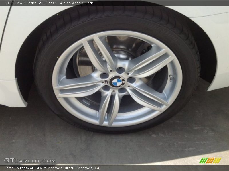 Alpine White / Black 2014 BMW 5 Series 550i Sedan