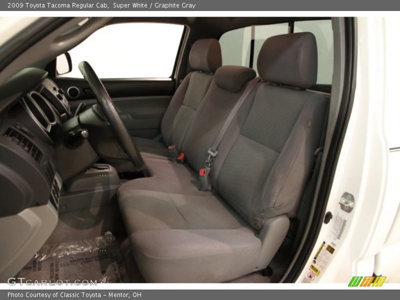 Super White / Graphite Gray 2009 Toyota Tacoma Regular Cab