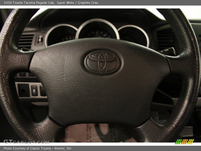 Super White / Graphite Gray 2009 Toyota Tacoma Regular Cab