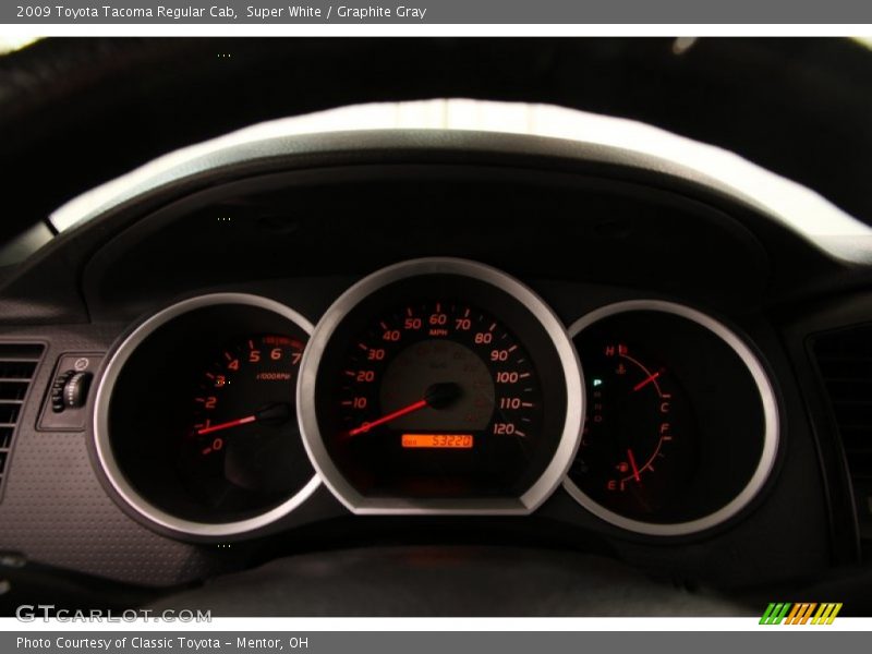Super White / Graphite Gray 2009 Toyota Tacoma Regular Cab