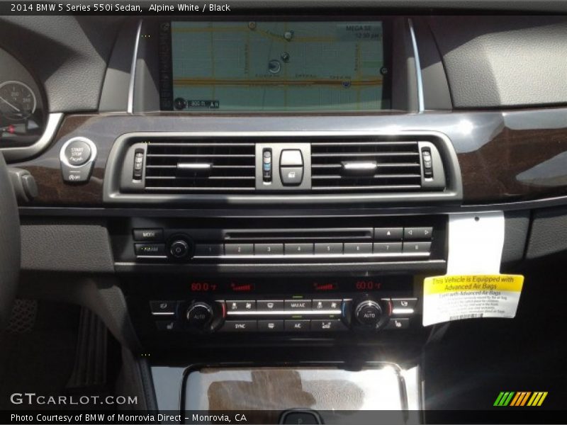 Alpine White / Black 2014 BMW 5 Series 550i Sedan