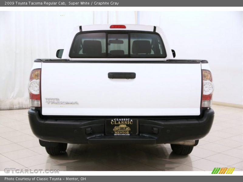 Super White / Graphite Gray 2009 Toyota Tacoma Regular Cab