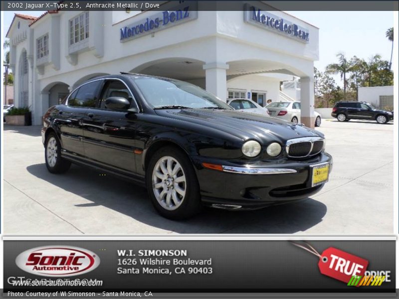 Anthracite Metallic / Dove 2002 Jaguar X-Type 2.5