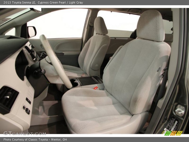 Cypress Green Pearl / Light Gray 2013 Toyota Sienna LE
