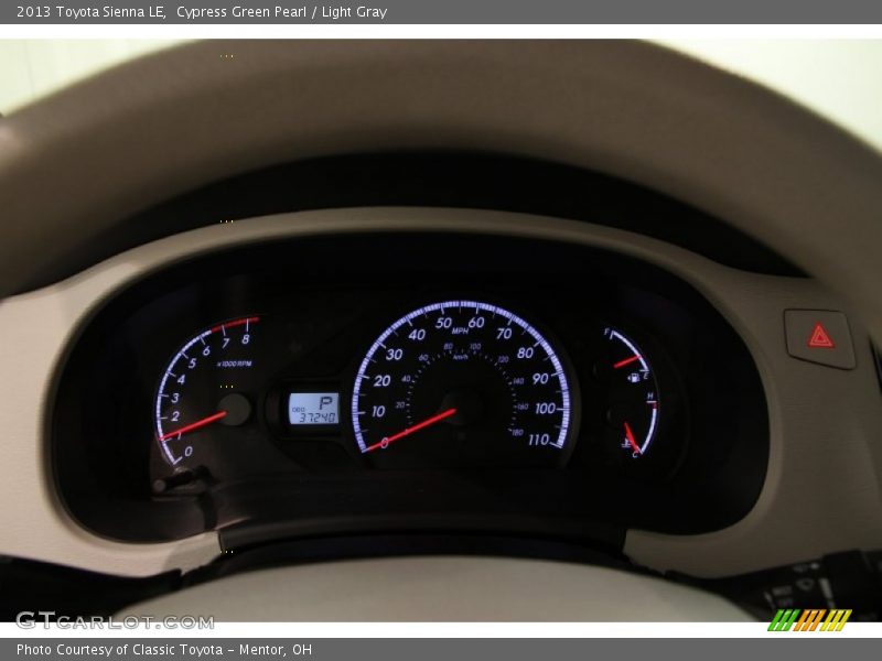 Cypress Green Pearl / Light Gray 2013 Toyota Sienna LE